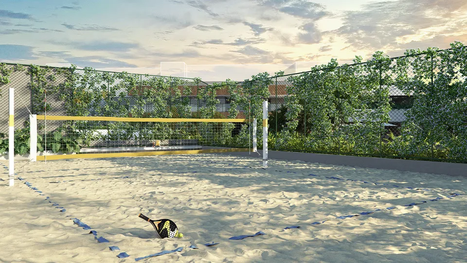 Beach volleyball court at Casas Claris