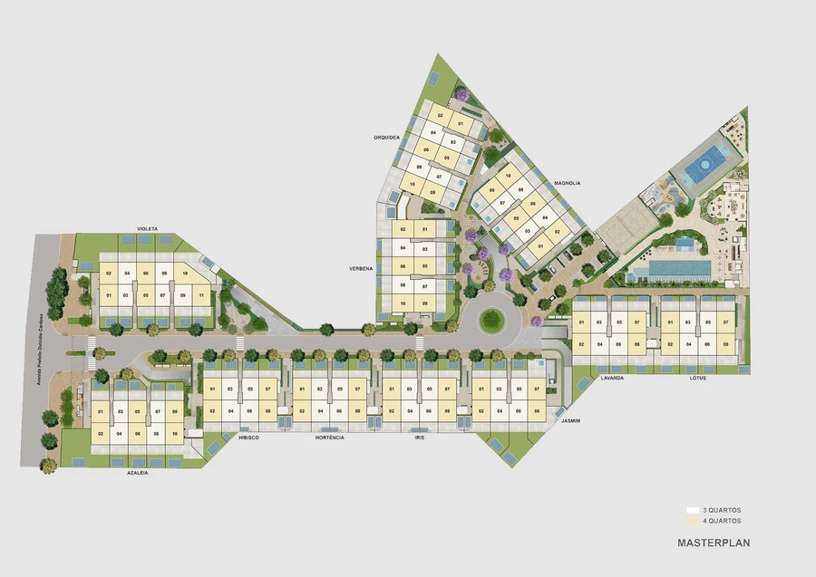 Masterplan Casas Claris — Parque das Rosas