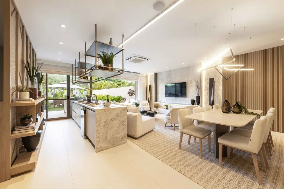 Decorated living room
