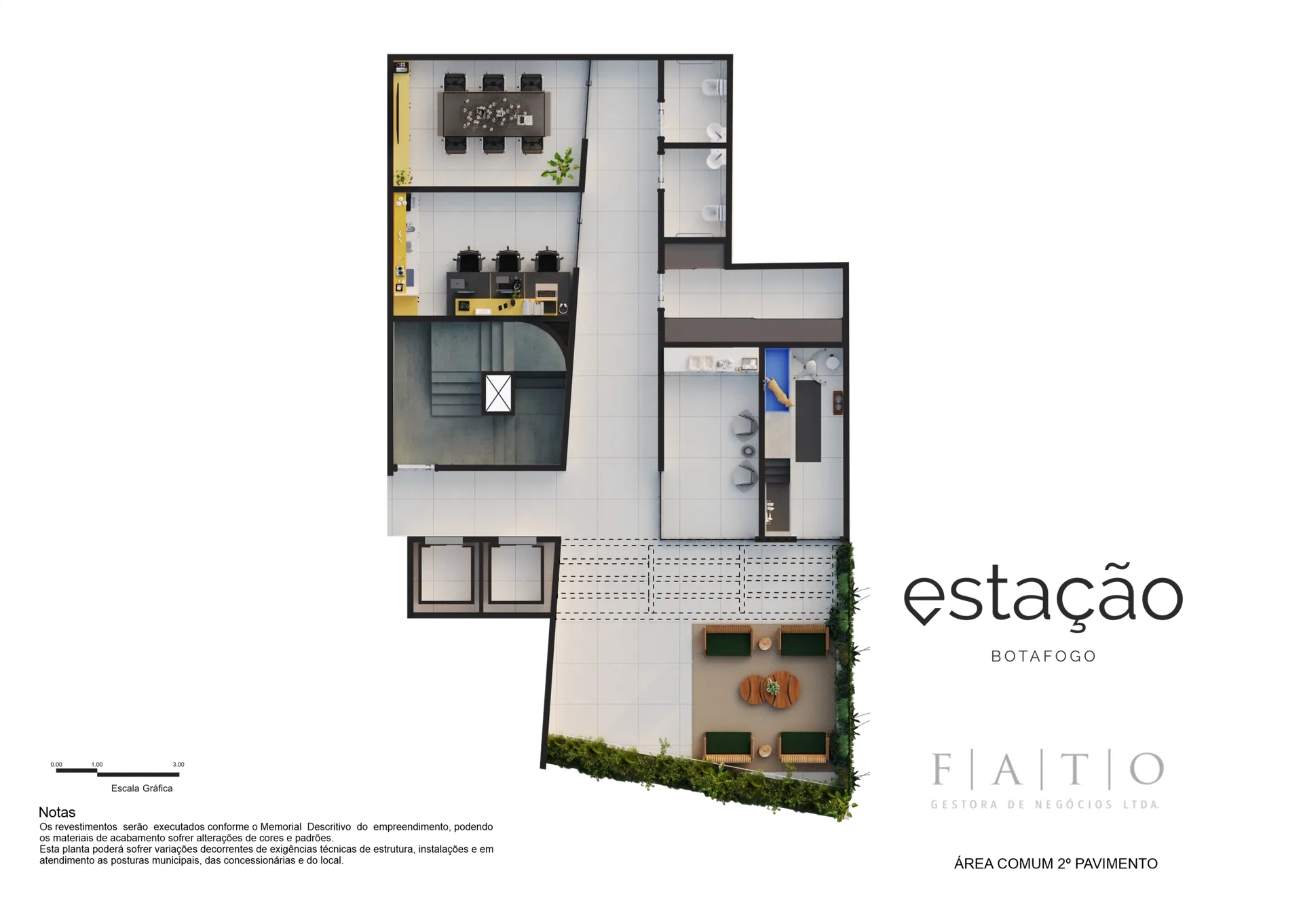 Amenities Plan — Estação Botafogo