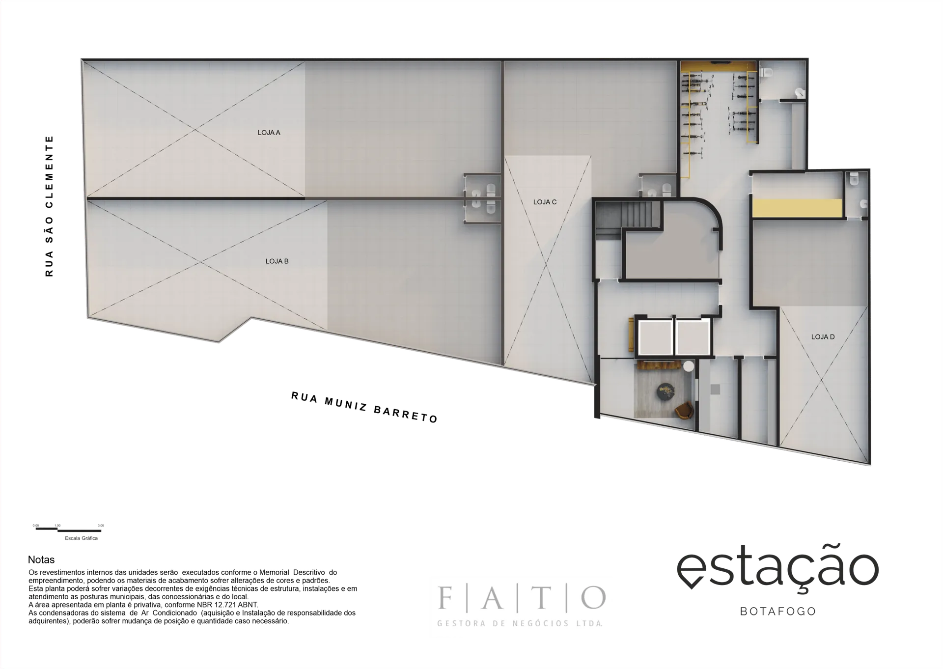 Ground Floor Plan Shops — Estação Botafogo