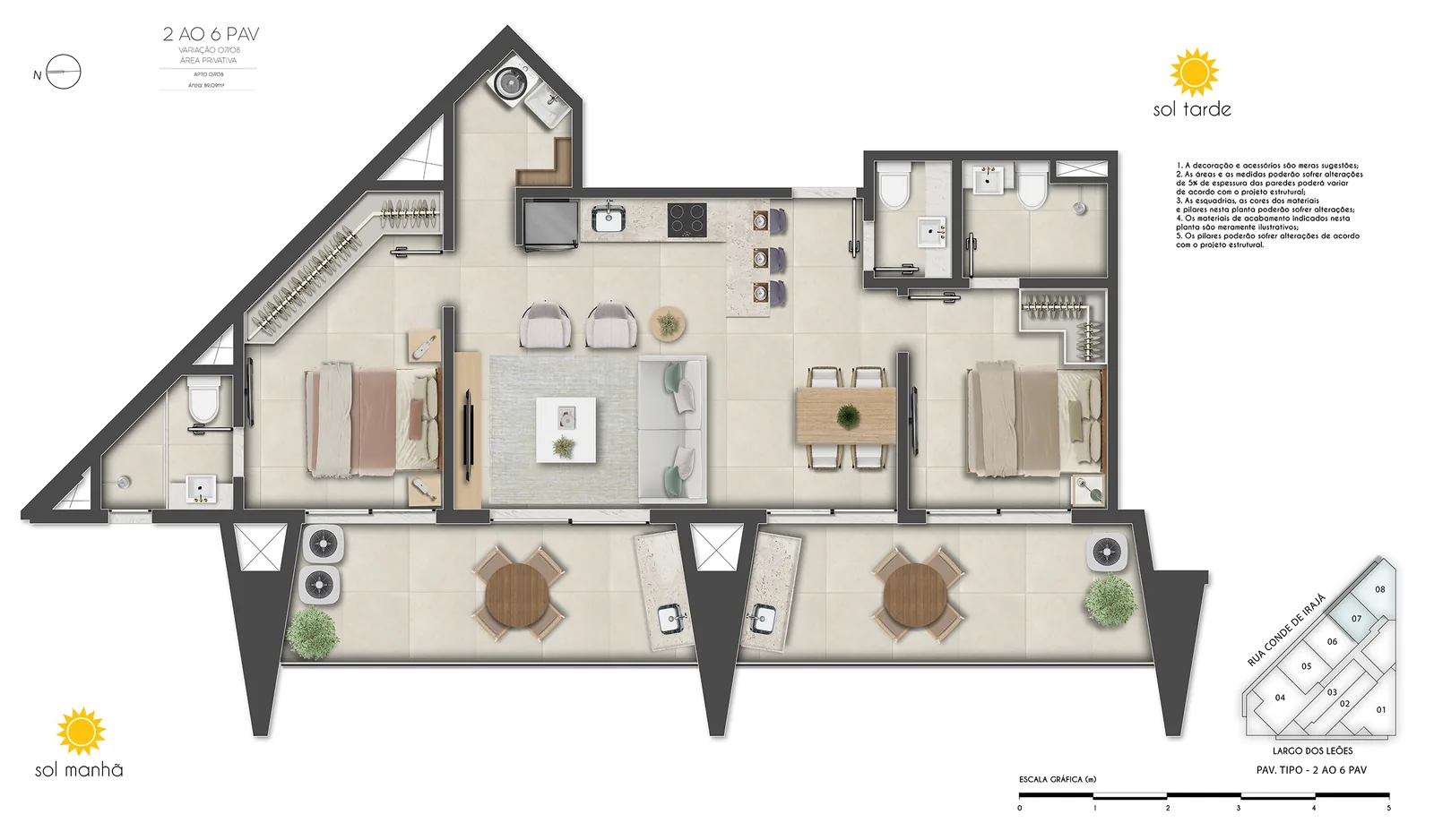 First Humaitá zone basse — variante de plan des lots 07 and 08