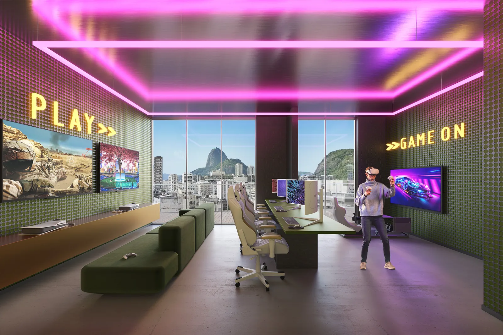 Salle gamer de First Humaitá