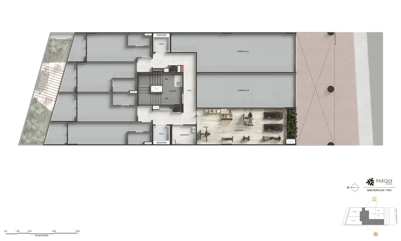 1st floor masterplan
