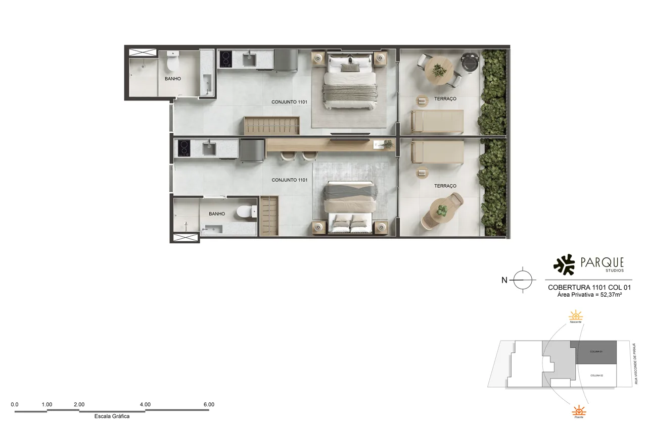 Penthouse Column 01 - Unit 1101