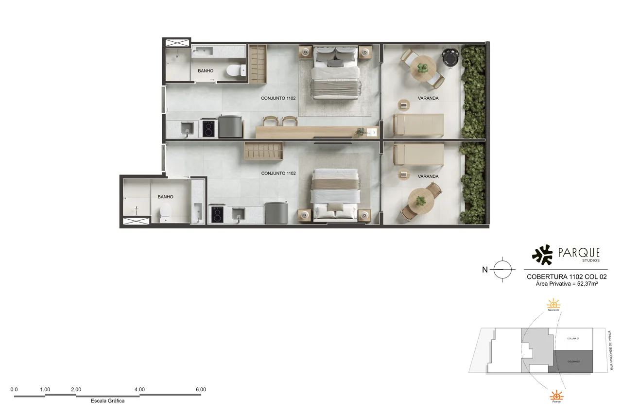 Penthouse Column 02 - Unit 1102