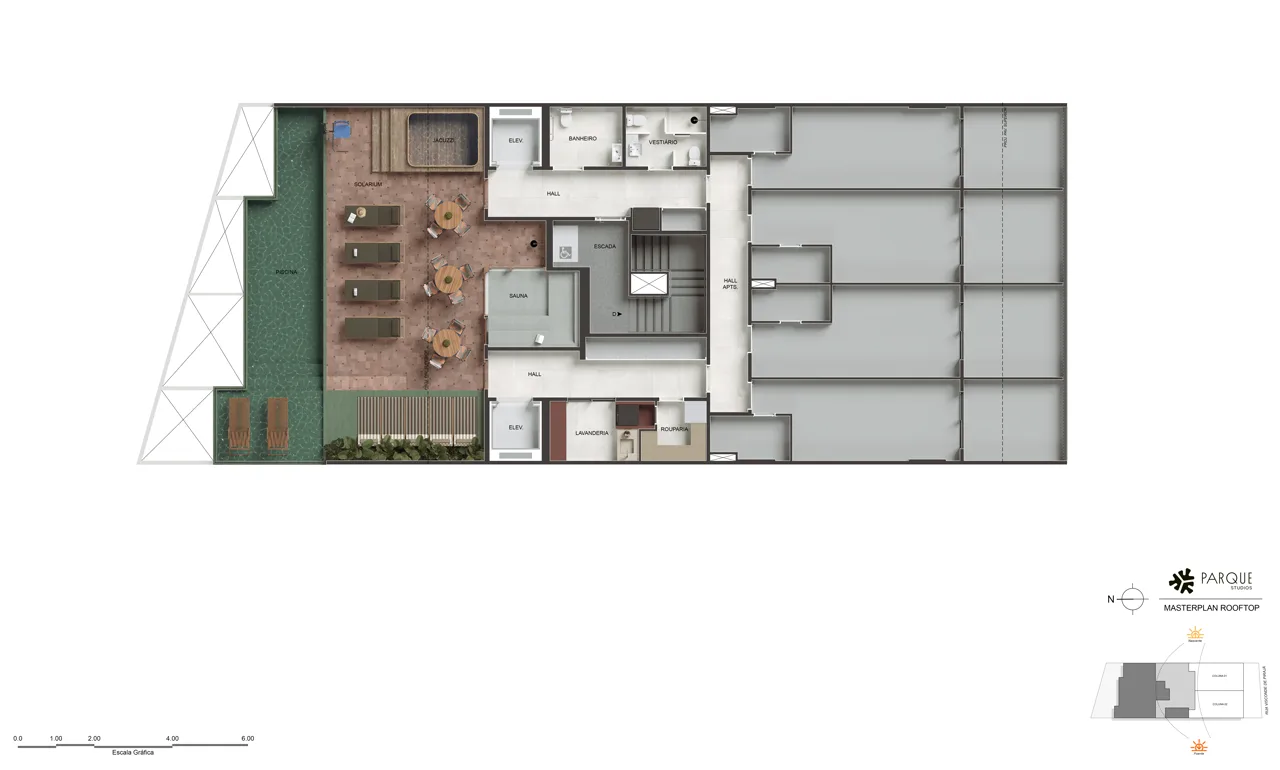 Rooftop masterplan