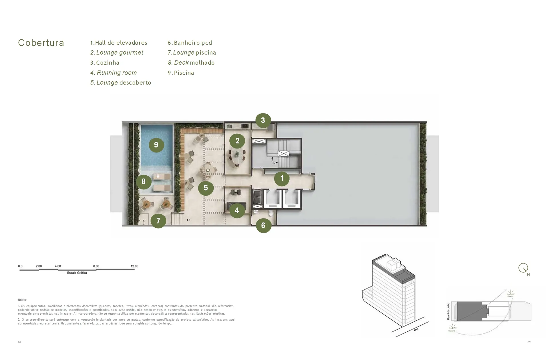 Rooftop masterplan — Soul Rio Copacabana Cinco de Julho