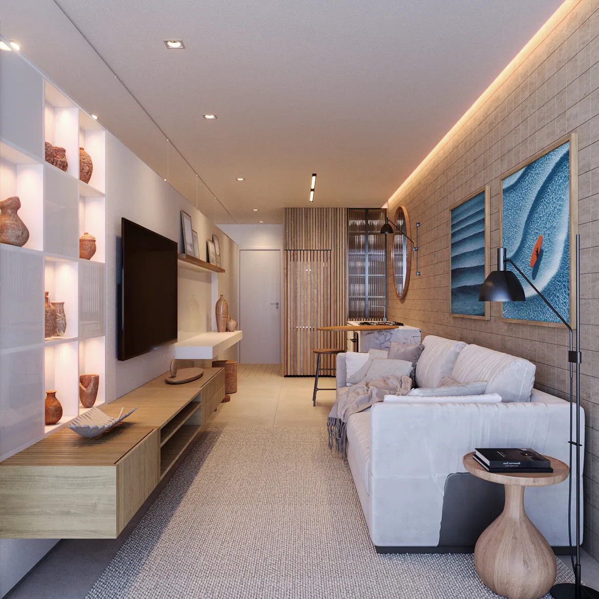 Salón del apartamento 203 de Vista Joá